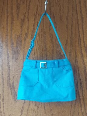 Hirschberg Schutz & Co Blue Denim Skirt Mini Bag Y2K